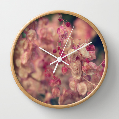 Clock - rumex flower natural